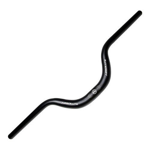 Guidão Alumínio Absolute Preto 31.8mm X 720mm 80mm Curvo Alto Elevado Bicicleta Aro 29 - Super Leve