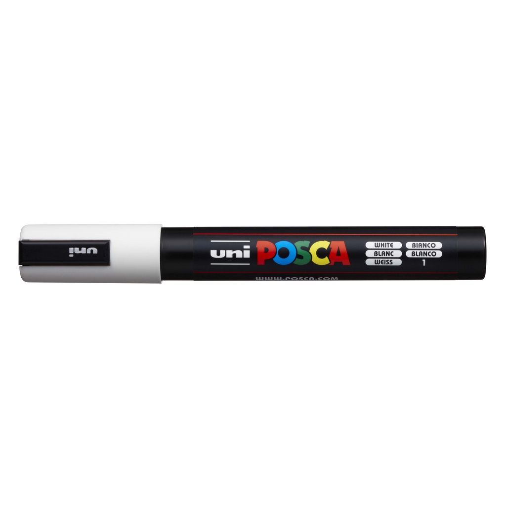 Caneta Posca Pc-5M Ponta 2,5mm Kit 1 c/ 5 Cores - Uniball