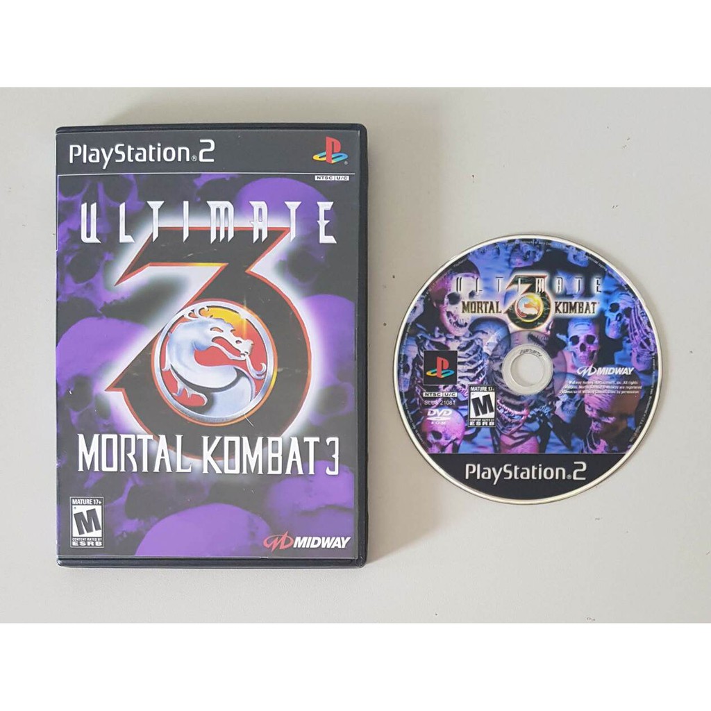PS2 Ultimate Mortal Kombat 3 UMK3 Leia a descrição Shopee Brasil