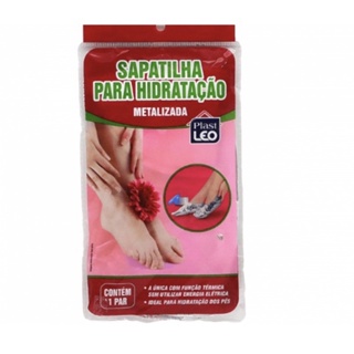 Sapatilha Botinha Metalizada Para Hidratação Dos Pés Com Duas Peças em Oferta na Shopee