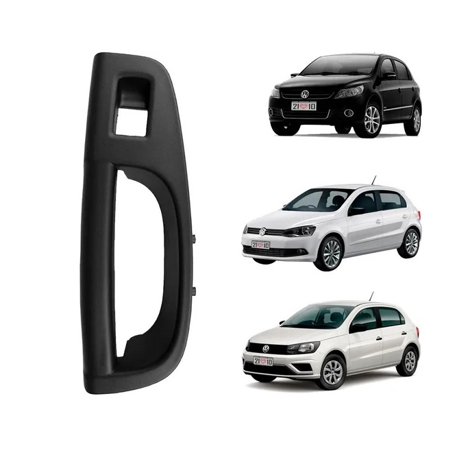 Puxador Moldura Porta Traseira Gol G5 G6 67 Voyage  Direito Vidro Elétrico   VW3001 Preto em Oferta na Shopee