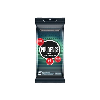 Preservativo Prudence Extra Texturizado com 6 unidades