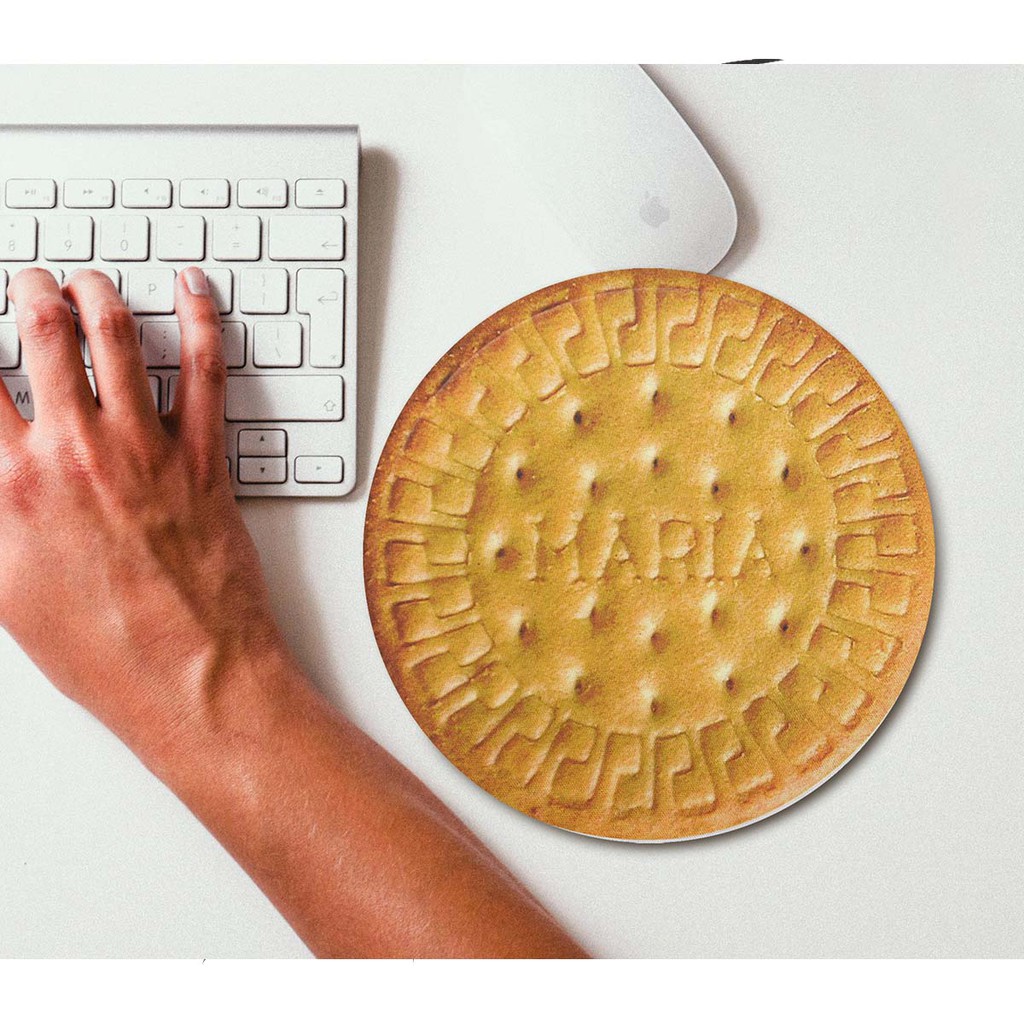 Mouse pad Redondo Bolacha Maria
