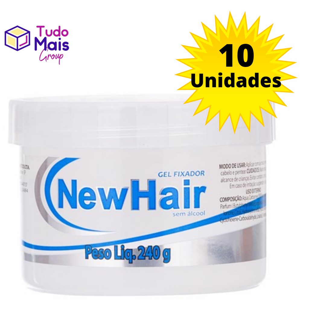 Kit unidades de Gel Para Cabelo Fixador Brilho Molhado g incolor Alta Fixação Shopee Brasil