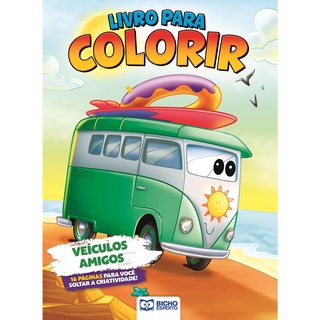 Livro Para Colorir Máquinas Radicais - Veículos Amigos