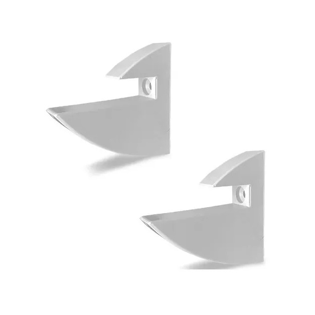 Kit 10 Suportes Bico De Tucano Para Prateleira De 15mm Branco em Oferta na Shopee