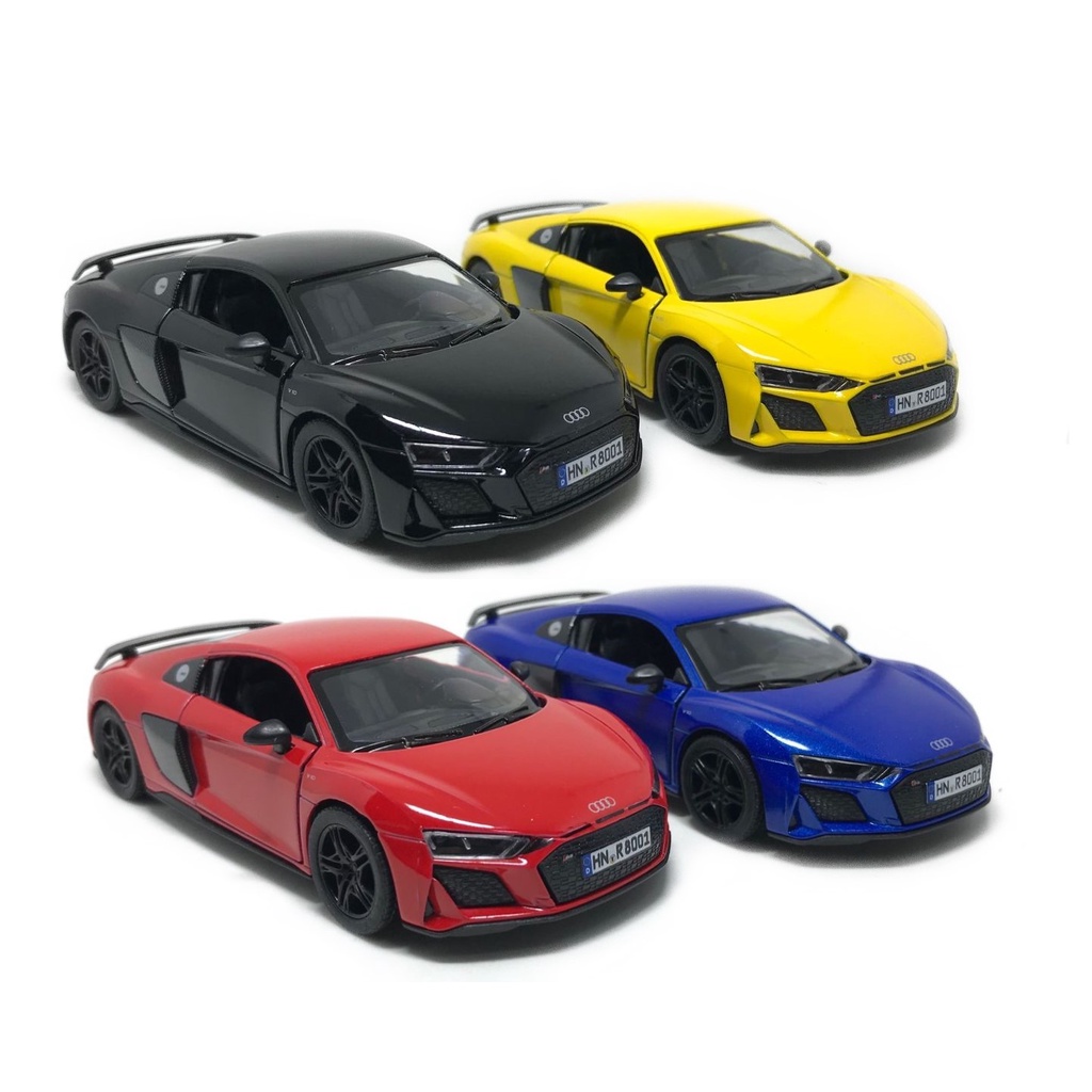 Carro Miniatura Audi R8 Coupé 2020 Carrinho Ferro Abre As Portas - Escala 1:36