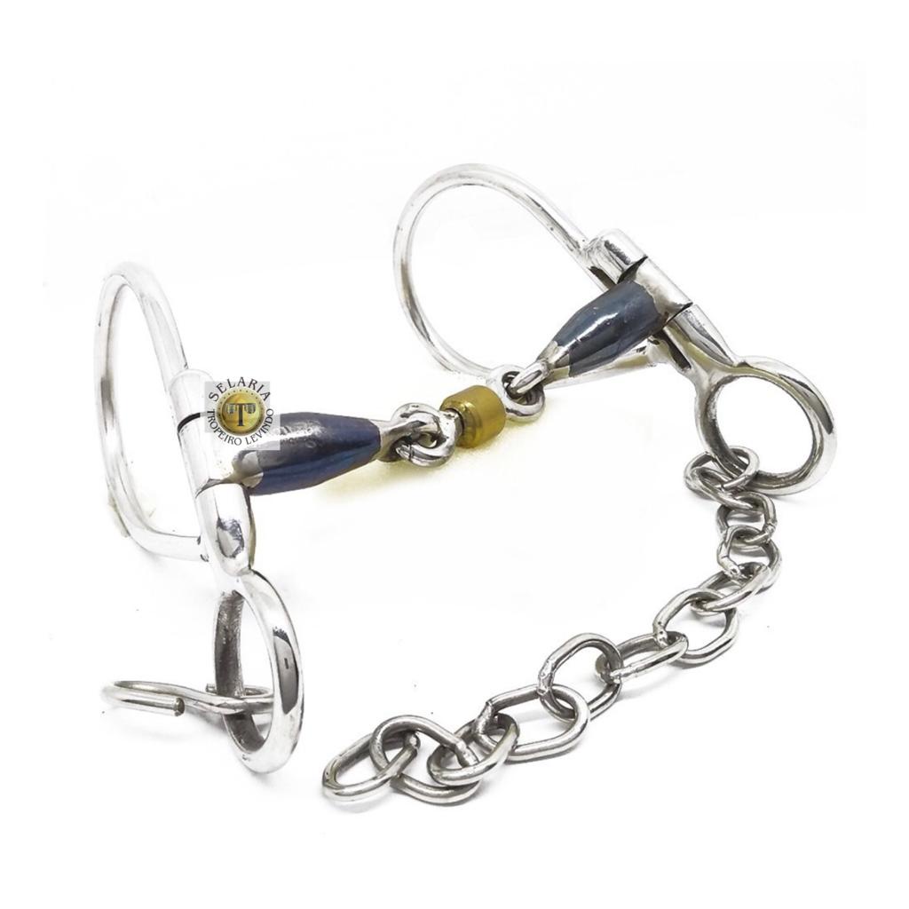 bridão gota freio para cavalo abridao com bocal de ferro articulado salivador bride inox envio imediato
