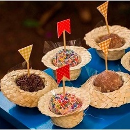 10 mini chapéu de palha para lembrancinhas