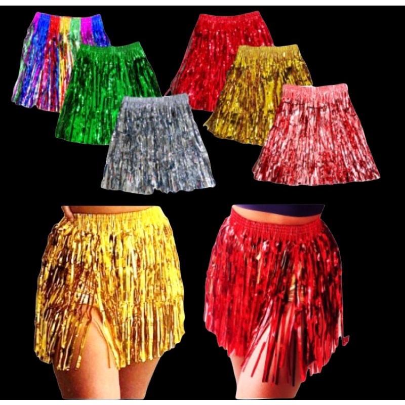 Saia Fitilho Carnaval Cores Sortido Festa Fantasia Dimauroshopshow em Oferta na Shopee