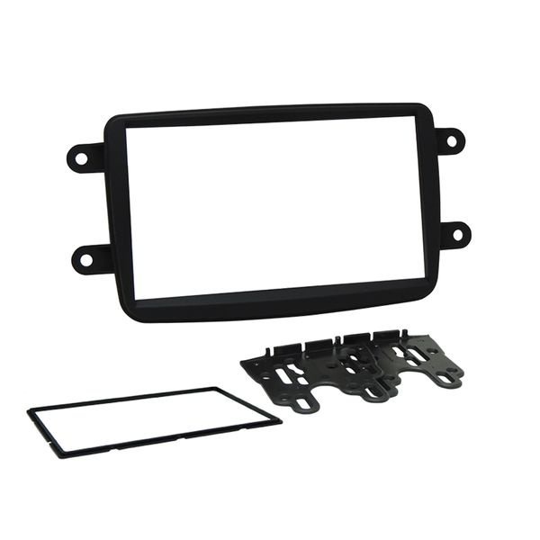 Moldura 2 Din Renault Kwid, Captur, Duster, Sandero, Logan - Preta em Oferta na Shopee