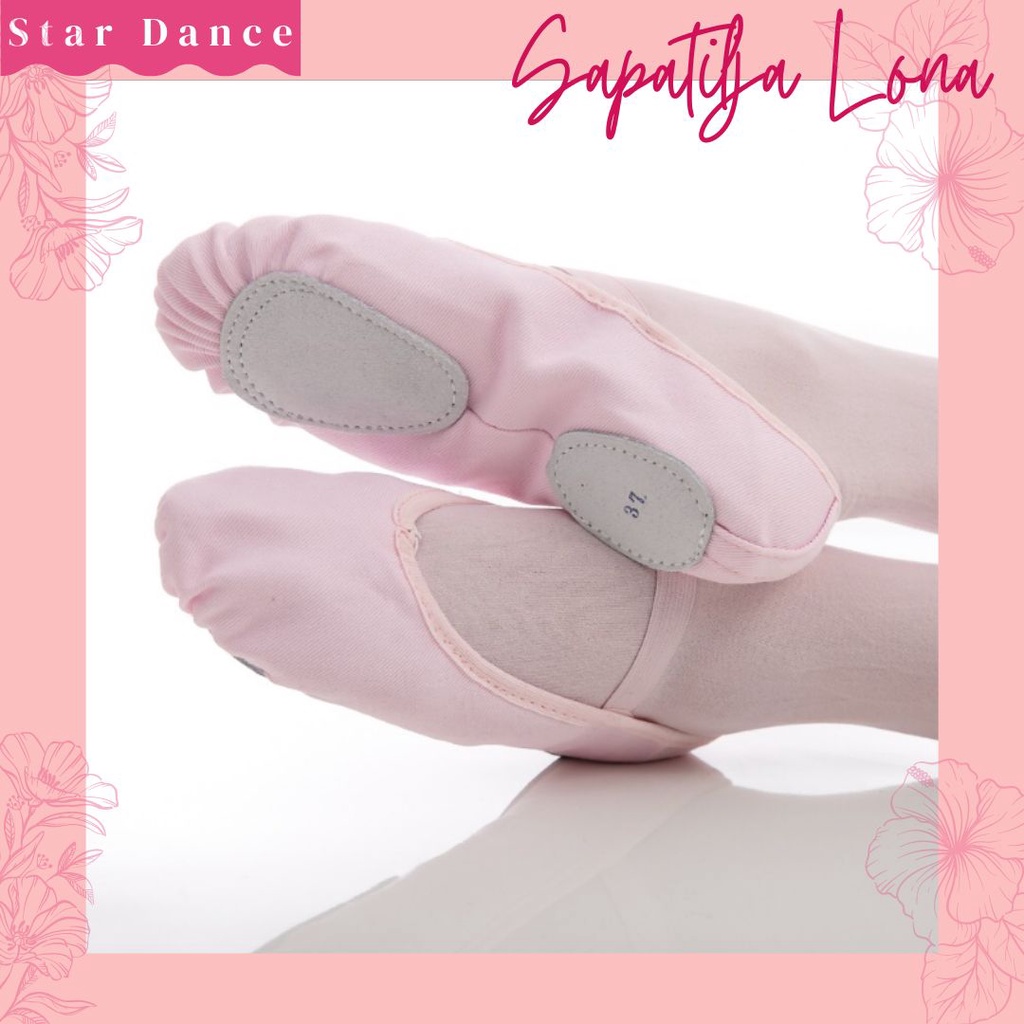 Sapatilha Sola Dividida Lona Ballet - Sapatilha - Balé em Oferta na Shopee