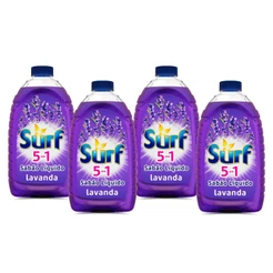 Kit 4 Lava-Roupas Líquido Surf 5 em 1 Lavanda 3L