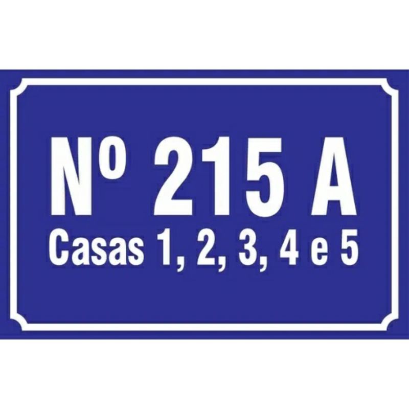 Placa de endereço Oferta 30x20cm
