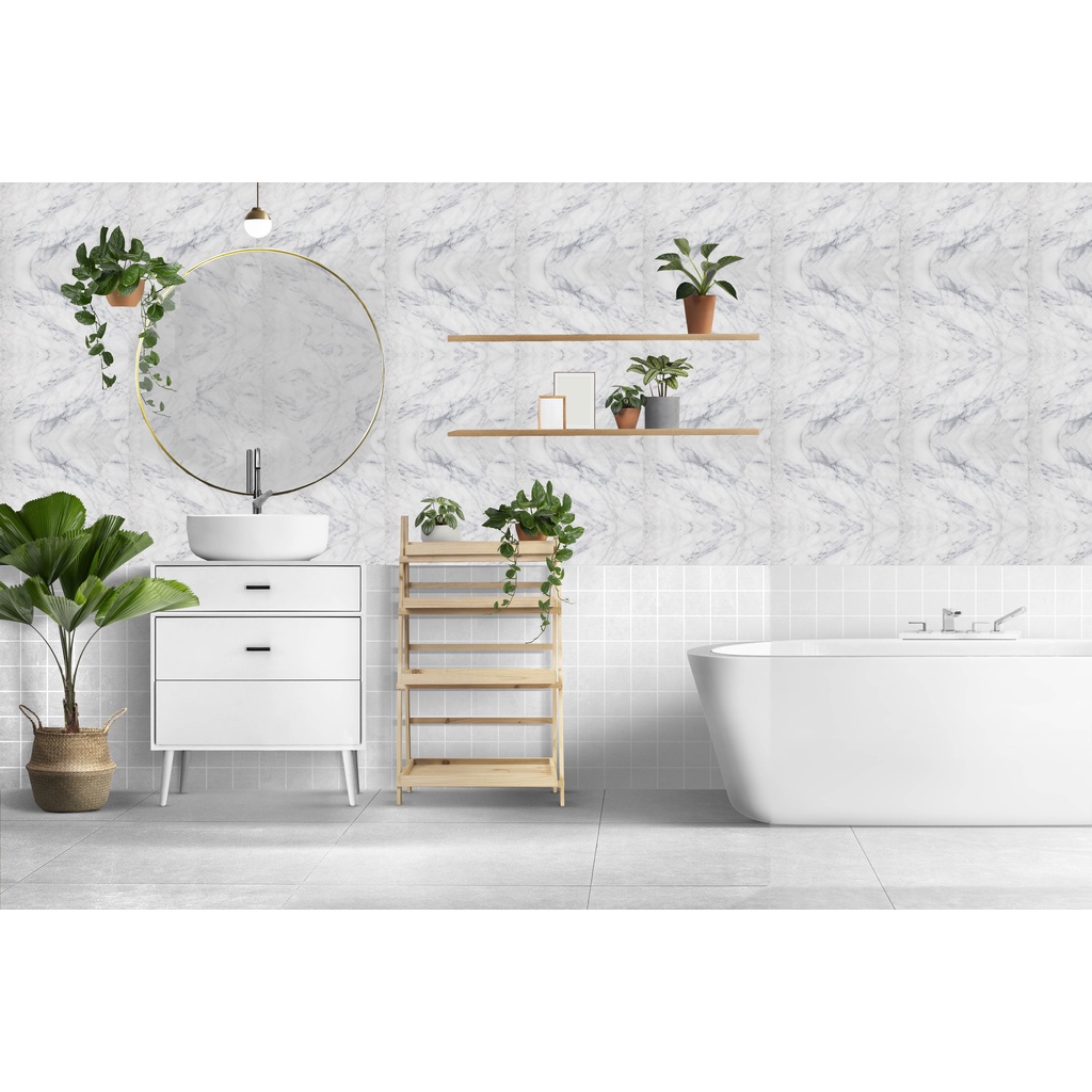 Papel Parede Adesivo Autocolante Marmore Cinza Claro Sofisticado Quarto Sala Banheiro