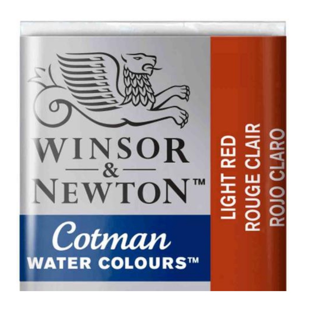 Aquarela Winsor & Newton Cotman Pastilha 362 Light Red