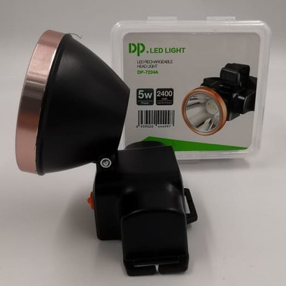 Lanterna de Cabeça Recarregável DP LED DP-7224A 500mAh 50W