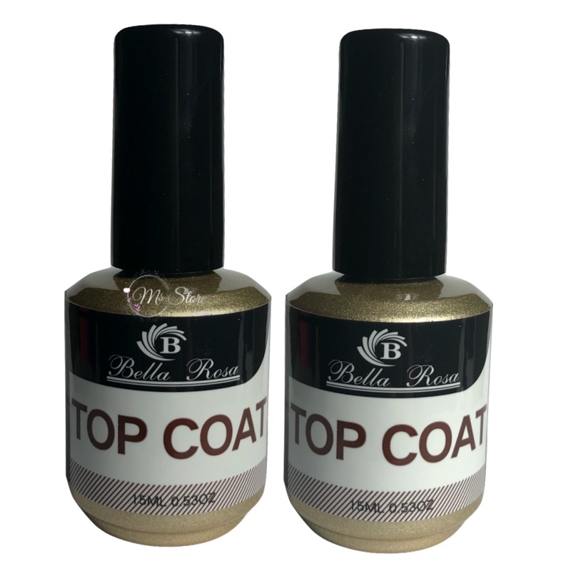 Top Coat Dez 15ml (02 Unidade) Unhas Acrygel E Fibra D&z Bella Rosa