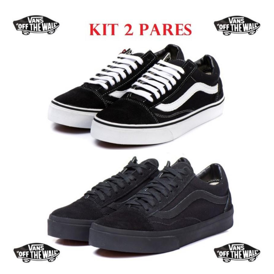tenis vans tradicional preto