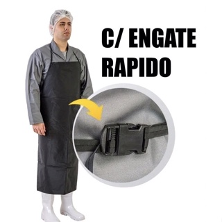 Avental impermeável PVC plástico Preto forrado cozinha açougue soldado amarelo branco e transparente em vinil em Oferta na Shopee