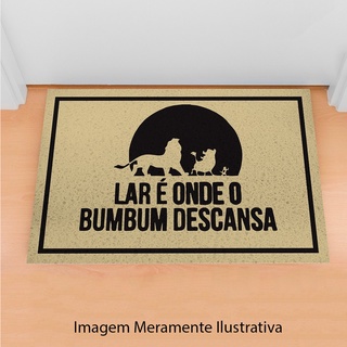 Tapete Capacho Lar é Onde o Bumbum Descansa - CA 010382 em Oferta na Shopee