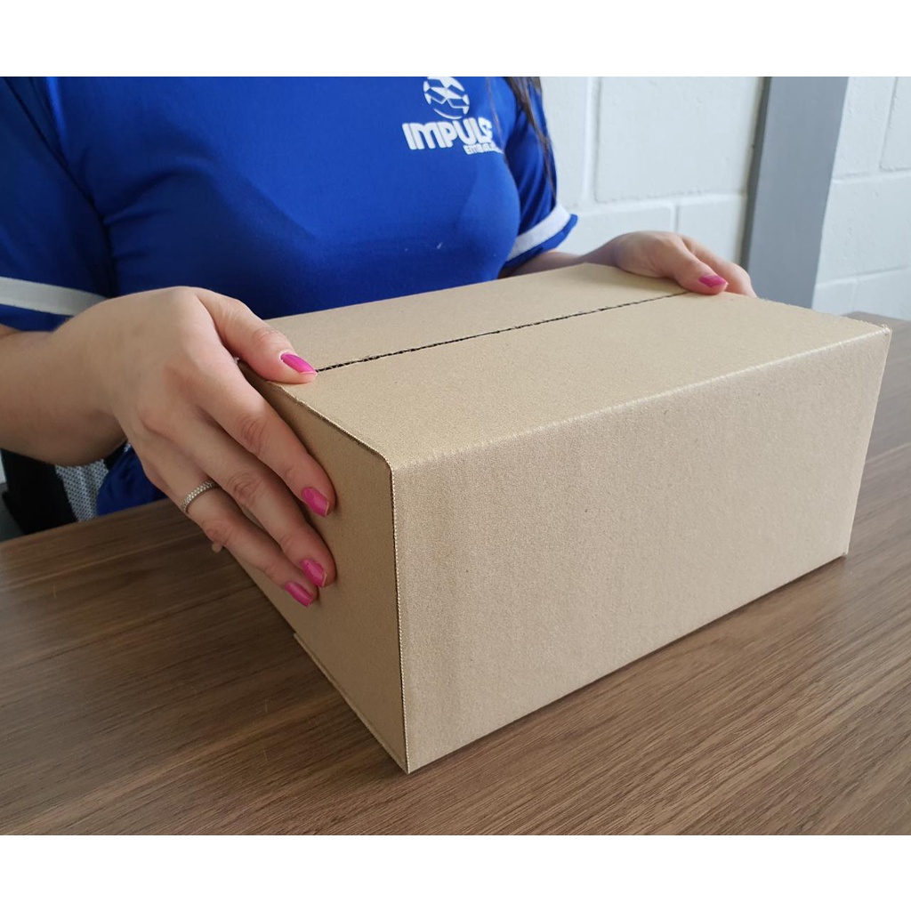 10 Caixas de Papelão 28x21x12 cm E-commerce para Correios Pac e Sedex em Oferta na Shopee