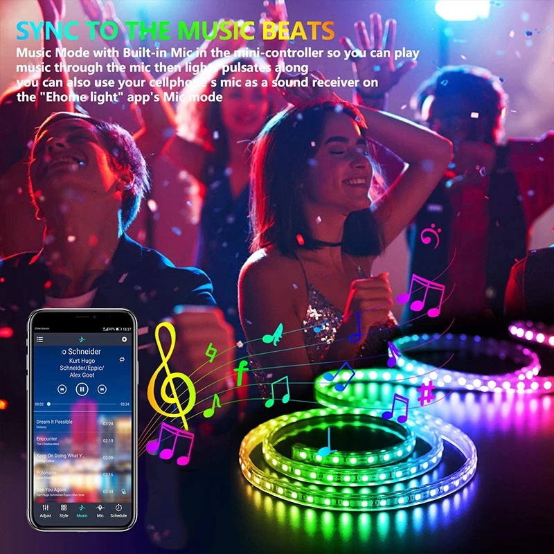 5V USB SMD 2835 LED Strip Light Branco Quente Flexível DIY TV Iluminação De Fundo 1-5M Casa Decoração De Natal Lâmpada P