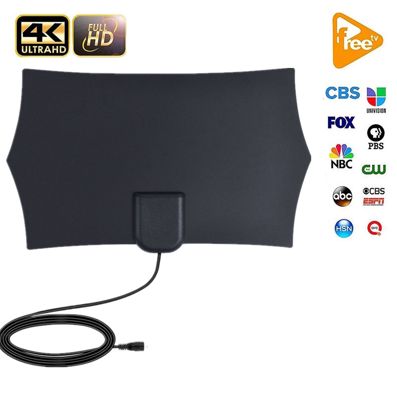 Kebidumei 4k 25db alto ganho hd tv dtv caixa antena de tv digital plugue da  ue 50 milhas impulsionador ativo antena interna hd design plano|Antena de TV|  - AliExpress