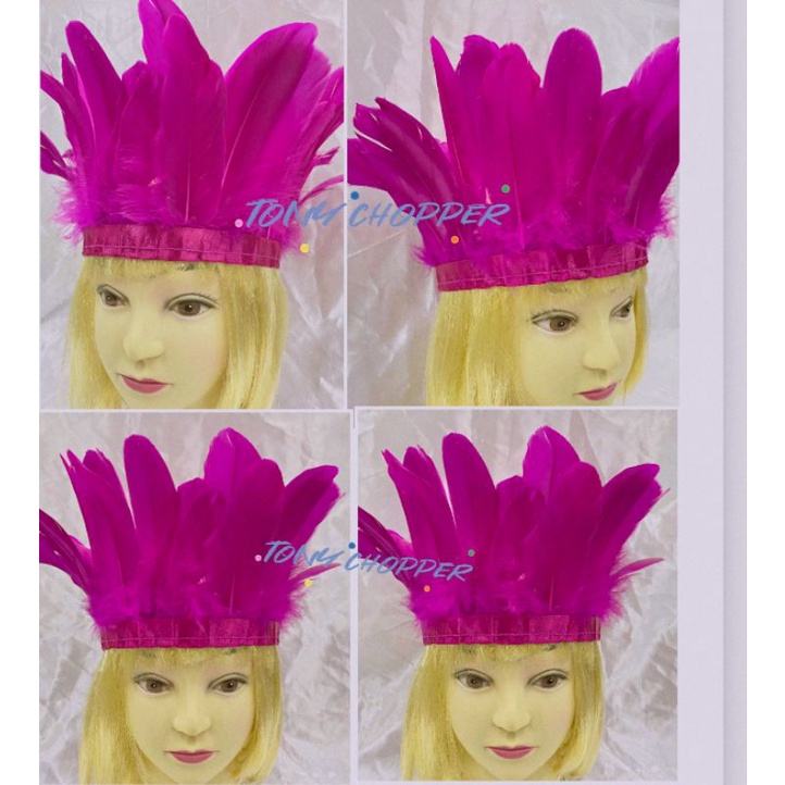 Tiara Coroa De Indio Cocar De Índio Penas Artificiais
