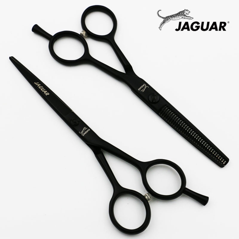 JAGUAR Conjunto De Tesouras De Cabeleireiro Profissional De 5.5/6 Polegadas Para Corte + Desbaste Barbeiro