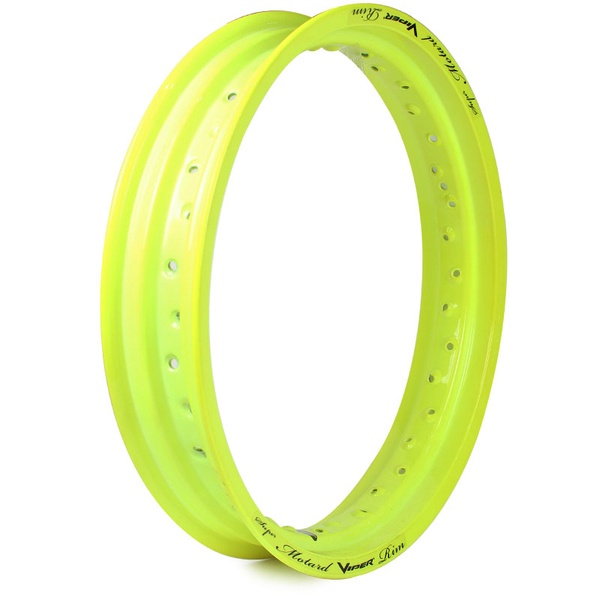 Aro Alumínio Super Motard 18 X 3.00 Viper XRE 300 Tornado 250 Lander 250 Tenere 250 - Amarelo Neon