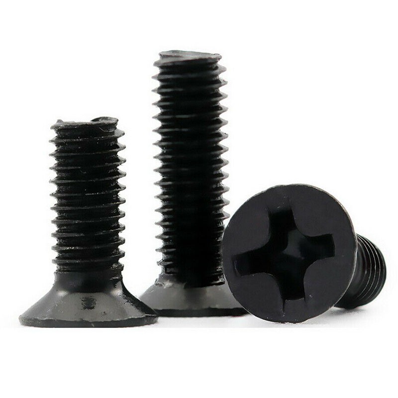 Parafusos Da Cabeça De Zinco Preto Phillips Counterunk Parafusos Parafuso Plana M2 M2.5 M3