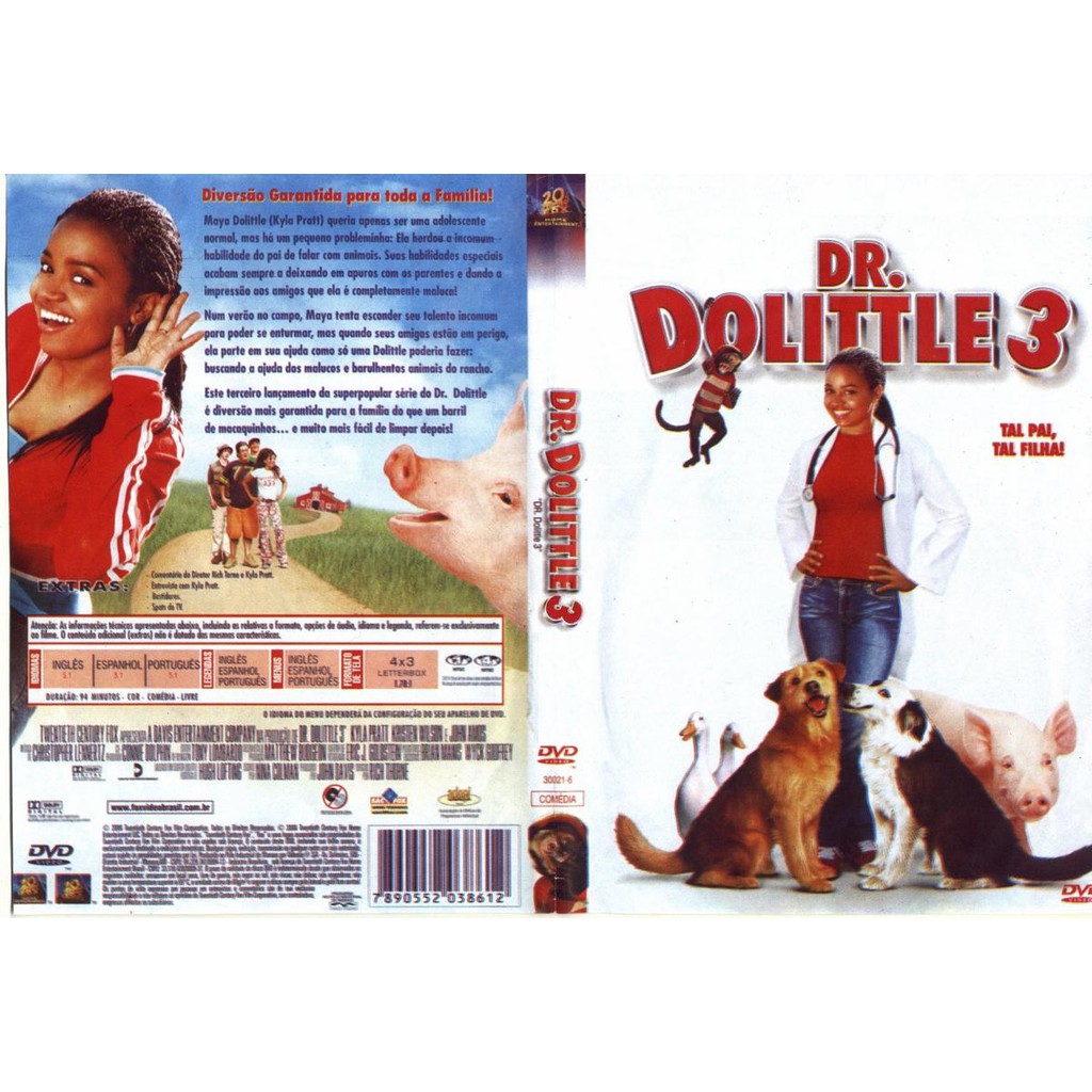 Dvd Dr. Dolittle 3, Comédia, Original