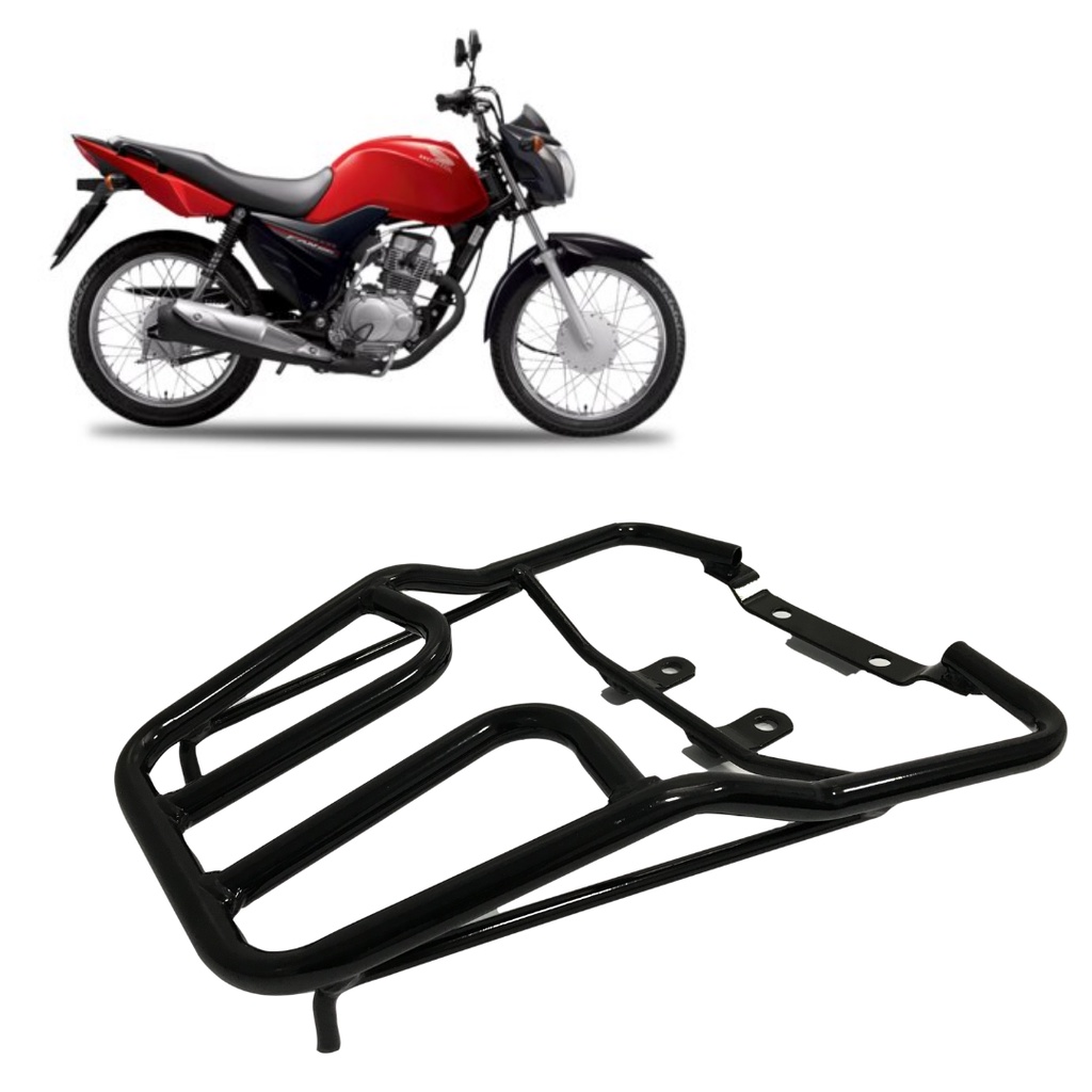 Bagageiro Honda Fan 125 2009 2010 2011 2012 2013 Preto Gmb em Oferta na Shopee
