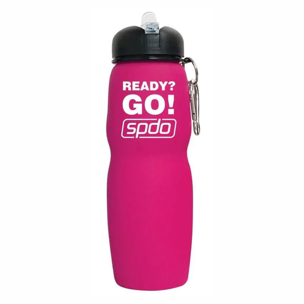 Squeeze Garrafinha De Silicone Speedo 700ml Silicon Squeeze Corrida treinos dobravel livre BPA Unissex atividade fisica caminhada