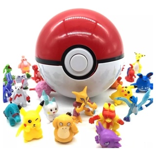 Pokebola Original 7cm + 10 Pokemons Aleatórios - Pokeball