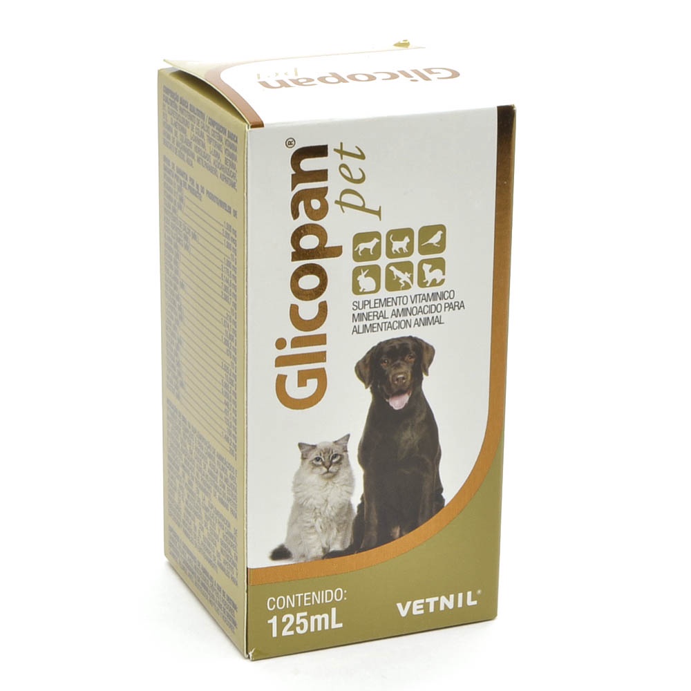 Vetnil Glicopan Pet 125ml - Suplemento Vitamínico Especial para Animais em Geral