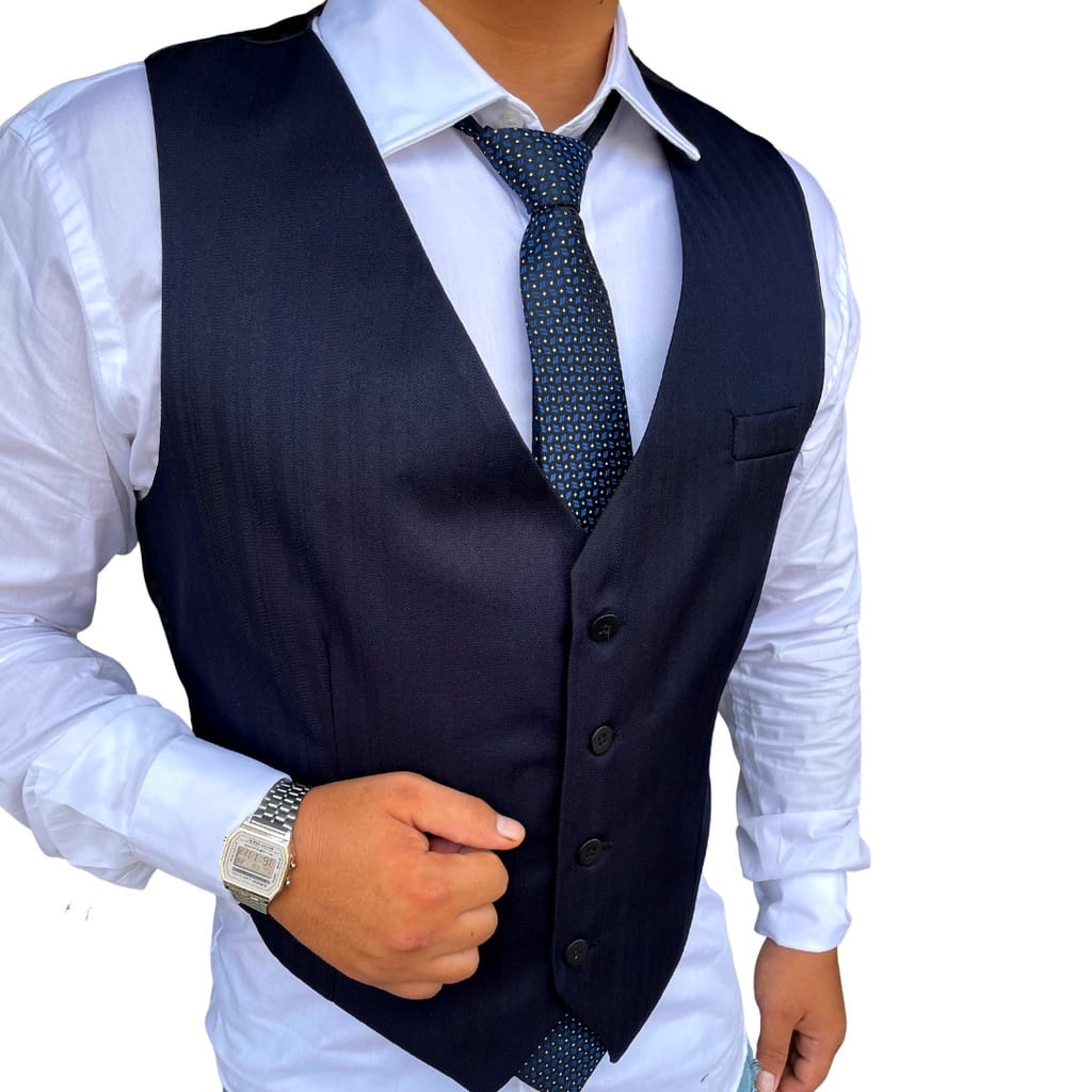 Colete Masculino Social Slim Ajustável Premium Black Original Exclusivo ...