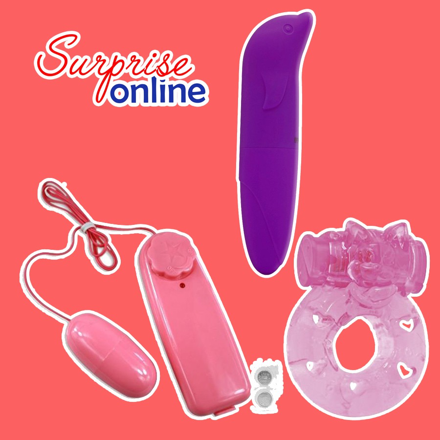 Kit 3 Vibradores Vibrador Bullet Egg Anel Peniano Com Vibro E Ponto G Personal Sex Shop Sexo 4179