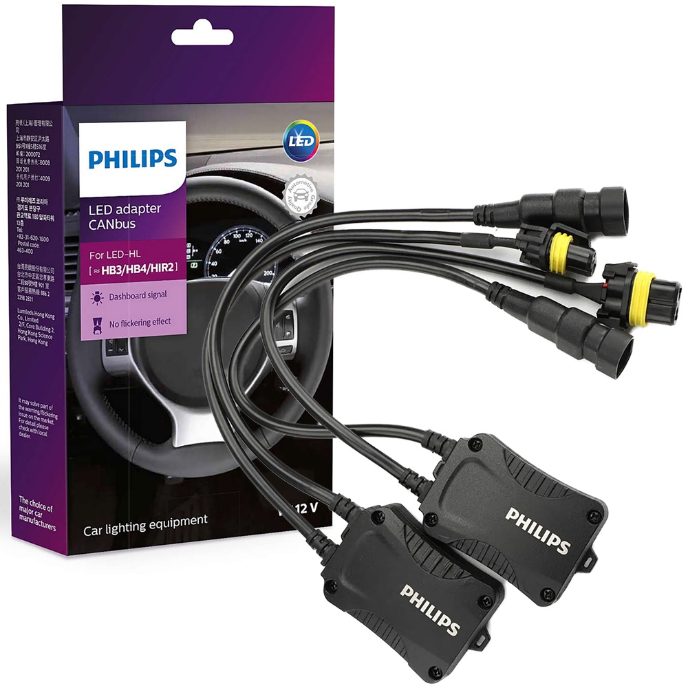 Canceller Adaptador Canbus Philips Lâmpada Led - Remove Erro no Painel de Lâmpada Queimada - Par - Spare Parts and Accessories for Vehicles
