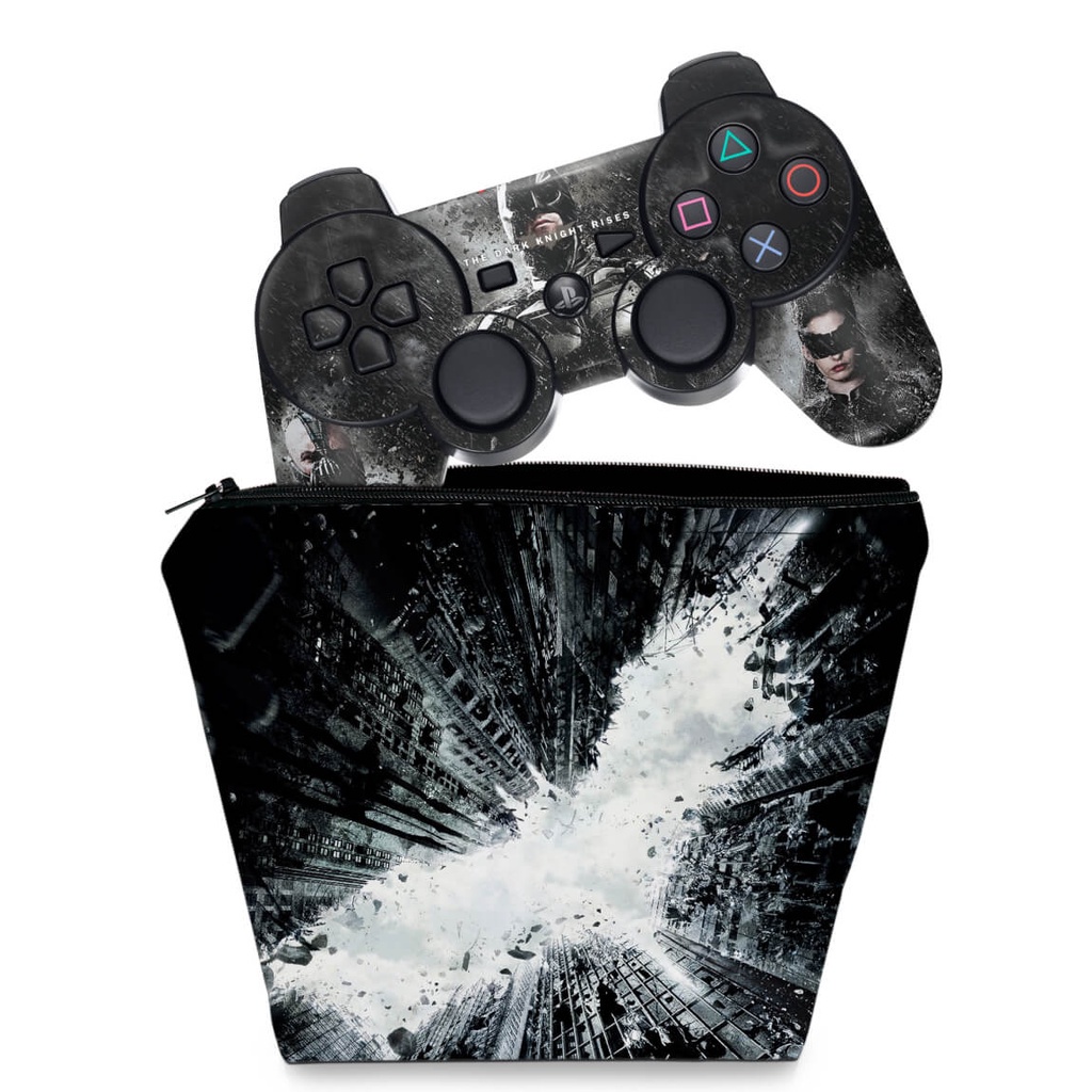 Capa Case e Skin Adesivo PS3 Controle - Batman Dark Knight