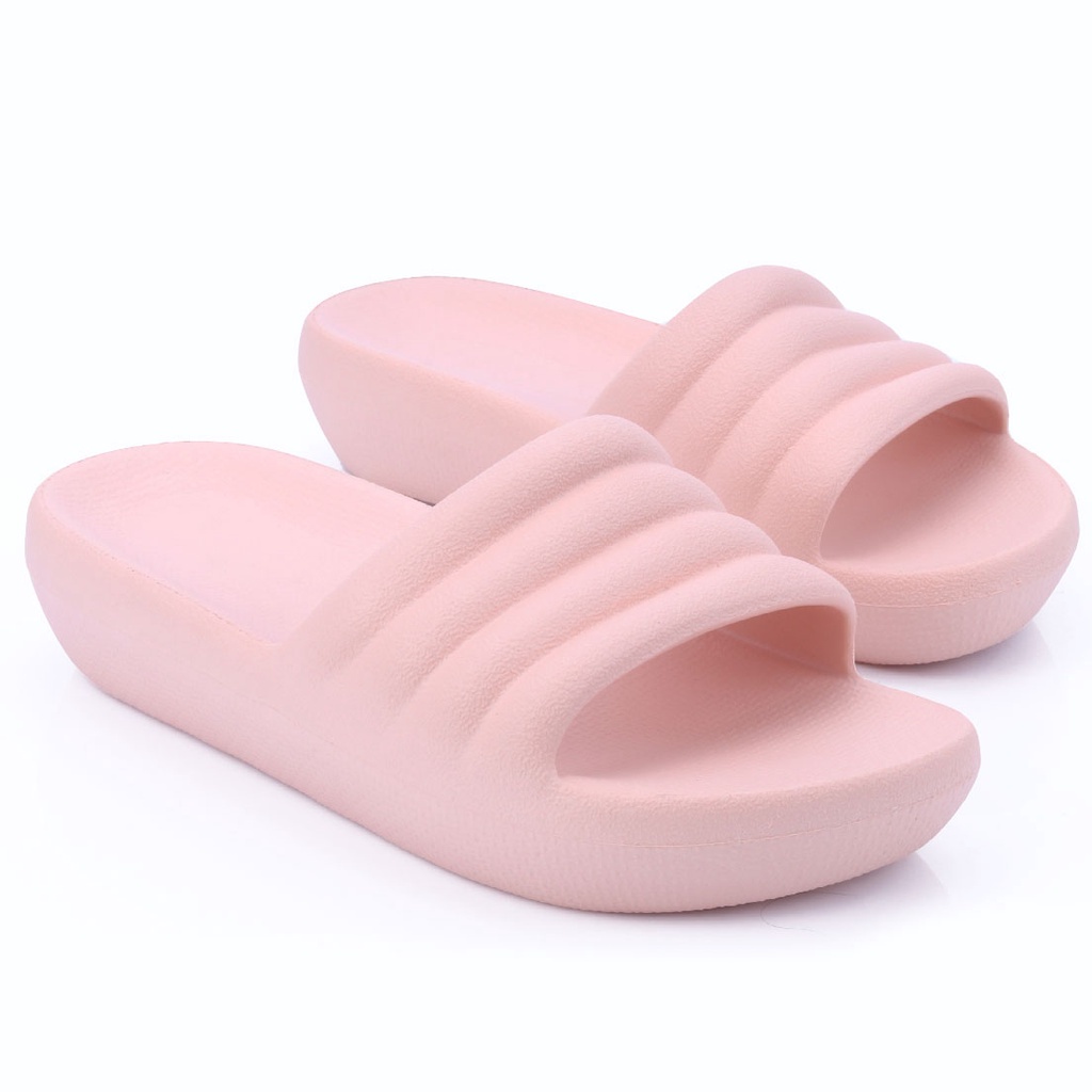 Chinelo Sandália  Slide Nuvem Club Confortável   - Nude - Women Shoes