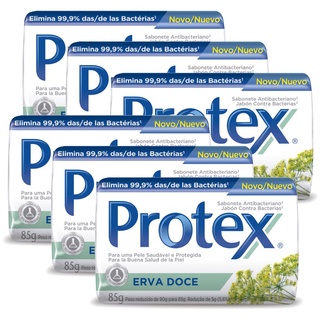 Kit Sabonete em Barra Protex Erva Doce 85g com 6 unidades em Oferta na Shopee