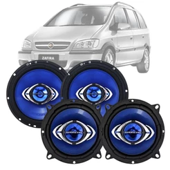 Alto Falante Automotivo 4 Hurricane Frente Trás Gm Zafira
