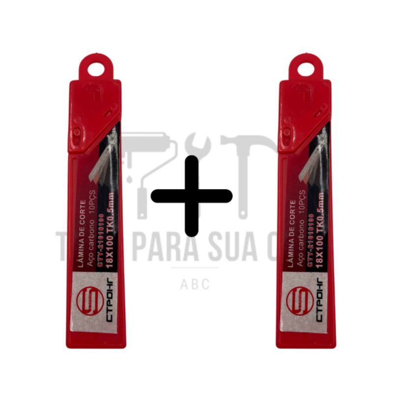 Lâmina De Estilete - 20 Lâminas  De 18mm Alta Precisão E Exelente Acabamento