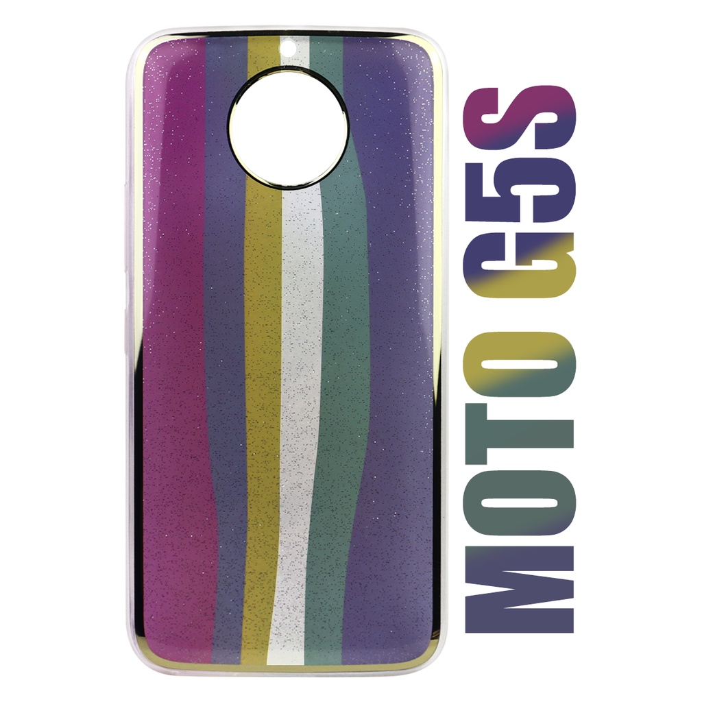 Case Capinha case Acrílica Arco Iris Candy LGBT Algodão Doce Compatível Motorola Moto G5S XT1792 tela 5.2