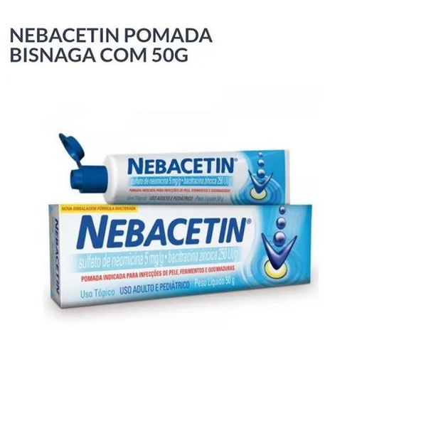 Nebacetin 50g - Pomada Cicatrizante Para Feridas Abertas | Shopee Brasil