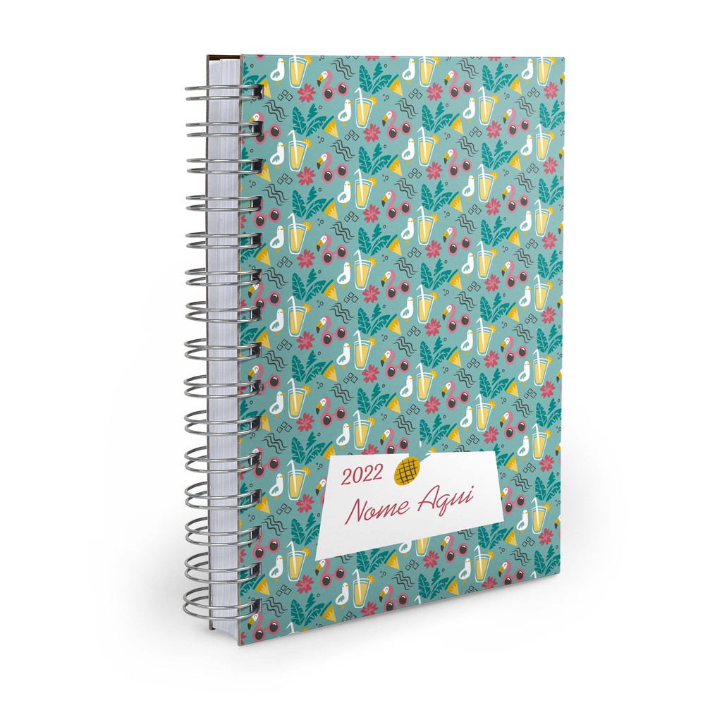 Agenda Personalizada 2022 Flamingo 03 Com Seu Nome | Shopee Brasil