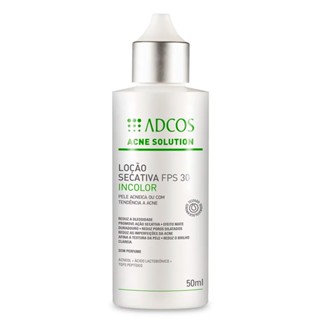 Adcos Profissional Acne Solution Loção Secativa FPS 30 incolor 50ml em Oferta na Shopee