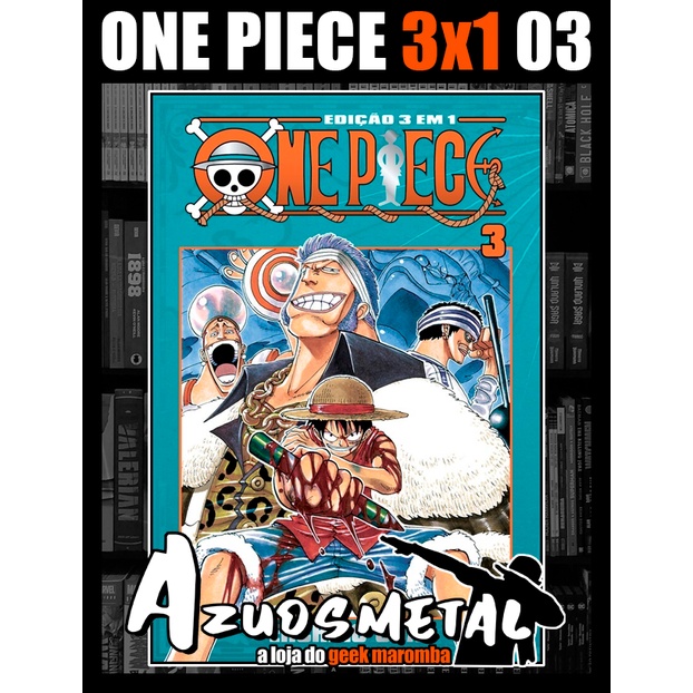 One Piece (3 em 1) - Vol. 3 [Mangá: Panini] | Shopee Brasil